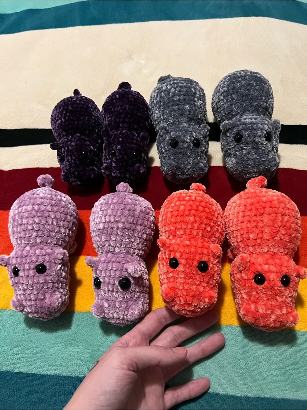 Small Plush Crocheted Hippo 🦛 - Picture 7 of 7
